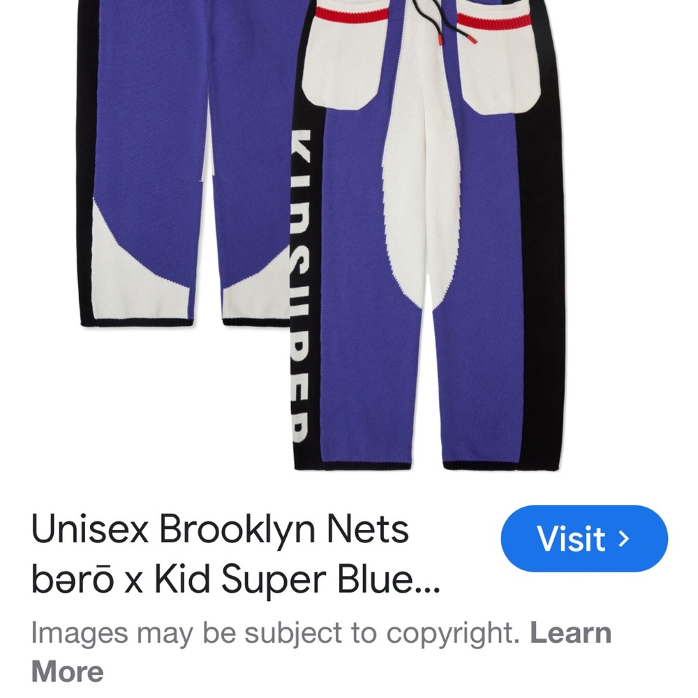 Blue and Black Kids Pants